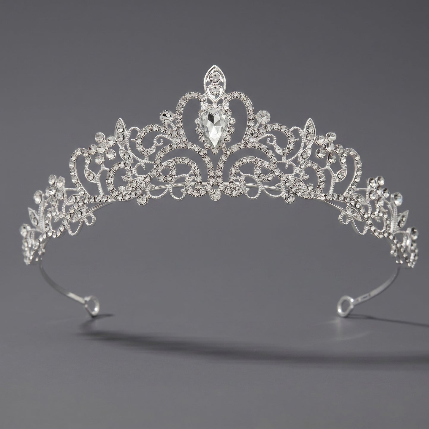 Luxury Rhinestone Princess Crown Headpiece for Birthdays and Weddings