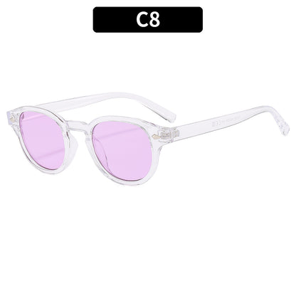 Retro Round Frame Sunglasses Stylish UV400 Protection