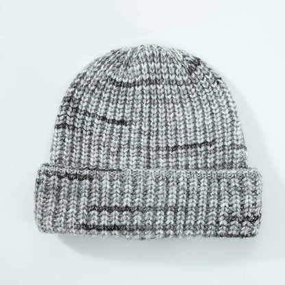 Wool Blend Knitted Beanie for Women, Casual, Warm, Ear Protection