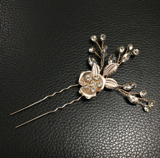 Trendy Pearl Embellished Alloy Hair Comb Bridal Hairpiece