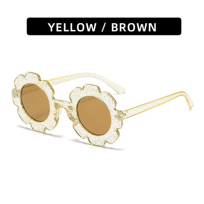 Trendy Kids' Sunglasses Cute Sunflower Design UV400 Protection