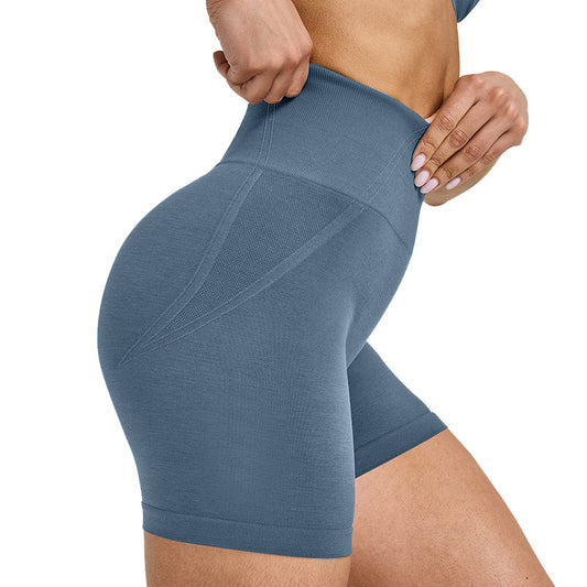 High-Waisted Seamless Yoga Shorts for Women