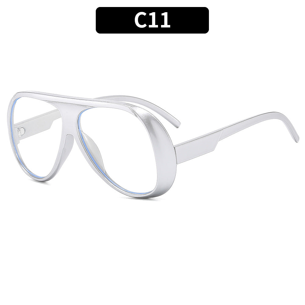 Trendy Large Frame Outdoor Cycling Sunglasses for Men and Women