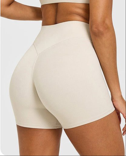 High-Waisted Peach Butt Lift Yoga Shorts for Women