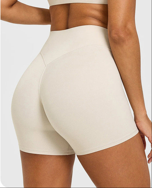 High-Waisted Peach Butt Lift Yoga Shorts for Women