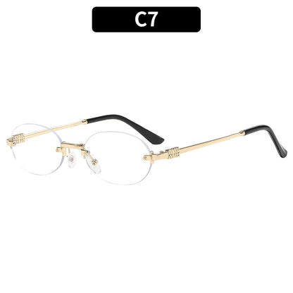 Oval Frame UV400 Sunglasses Stylish for Outdoor Activities
