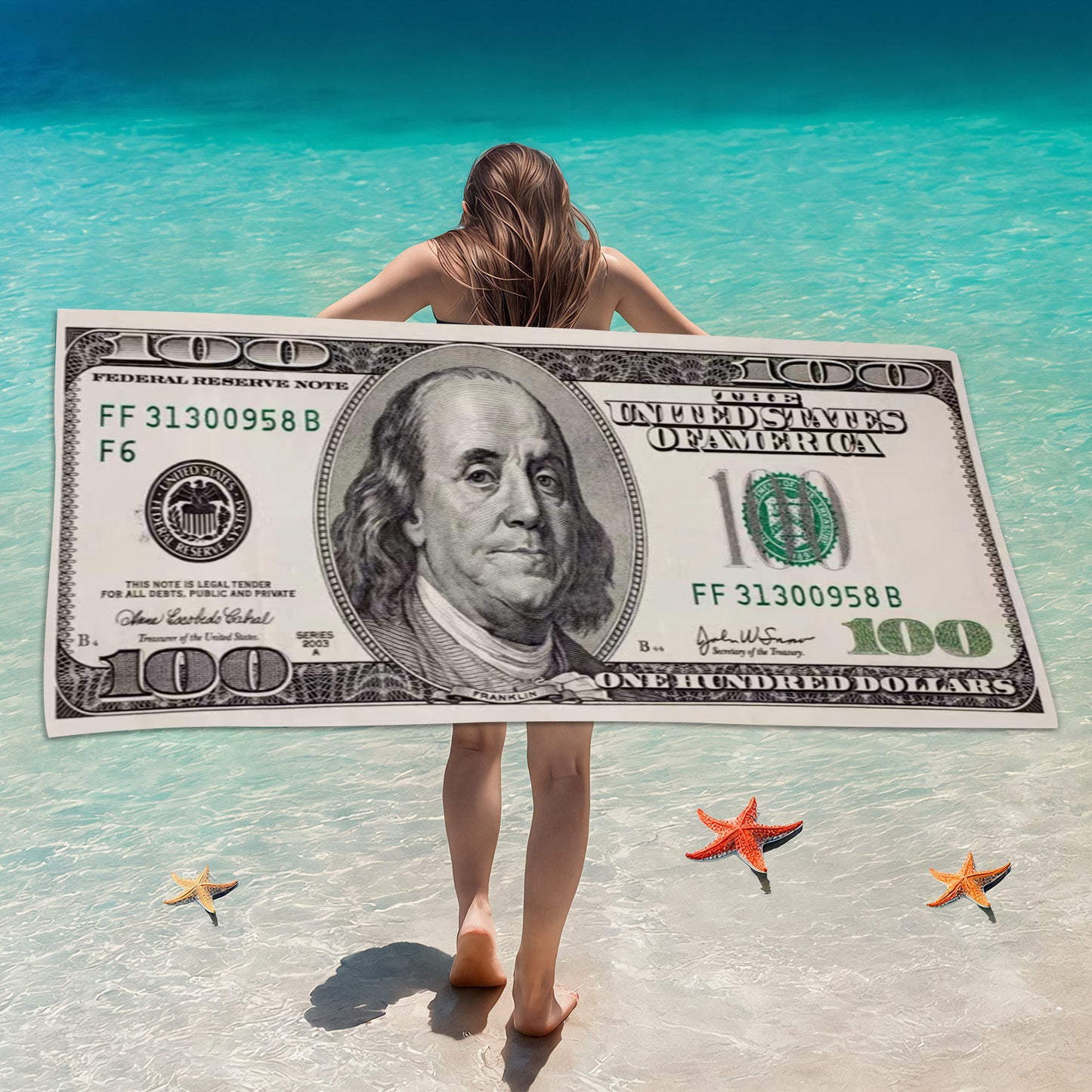 Customized Microfiber Beach Towel with Digital Print