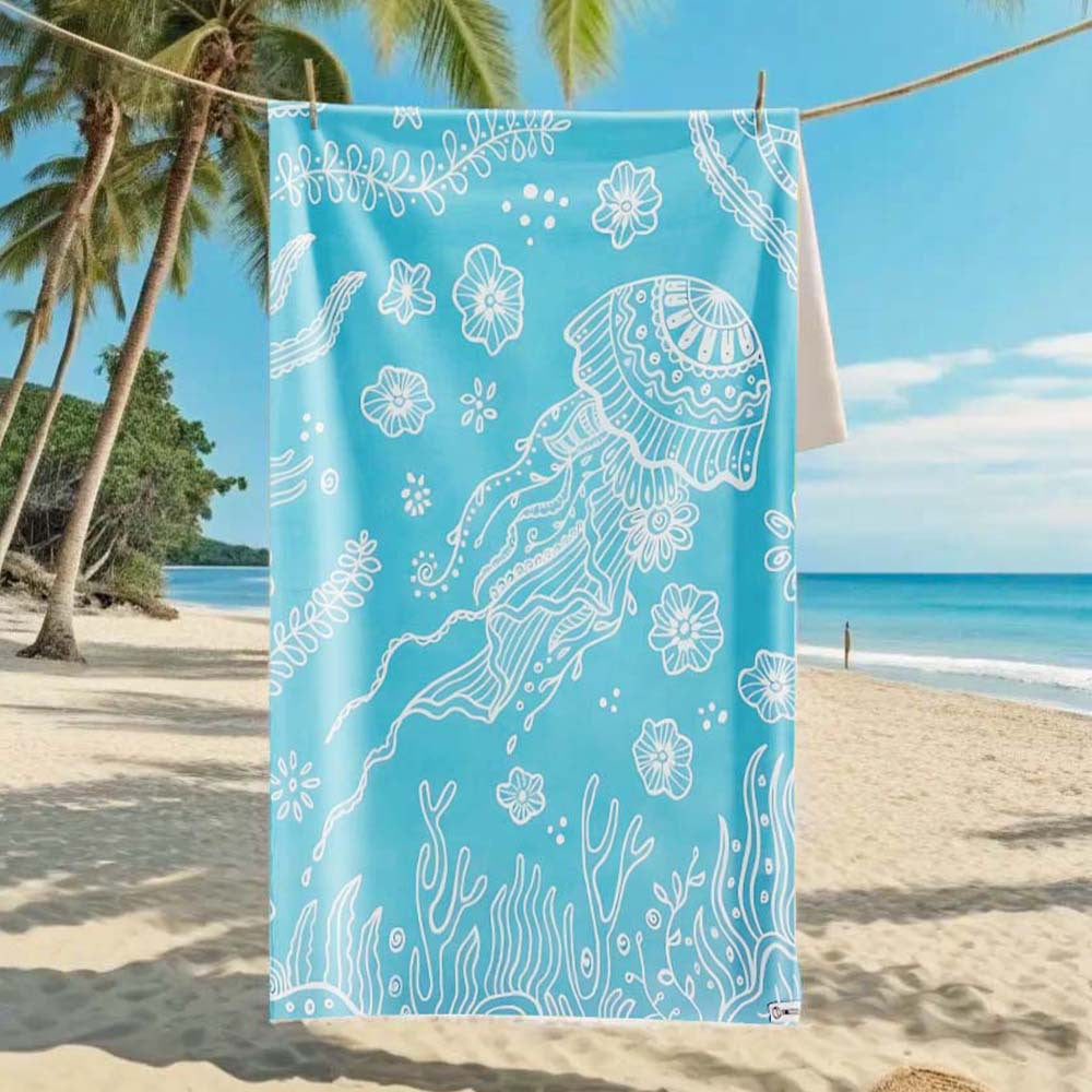 Ultra-Fine Microfiber Beach Towel Quick-Dry Bath Towel