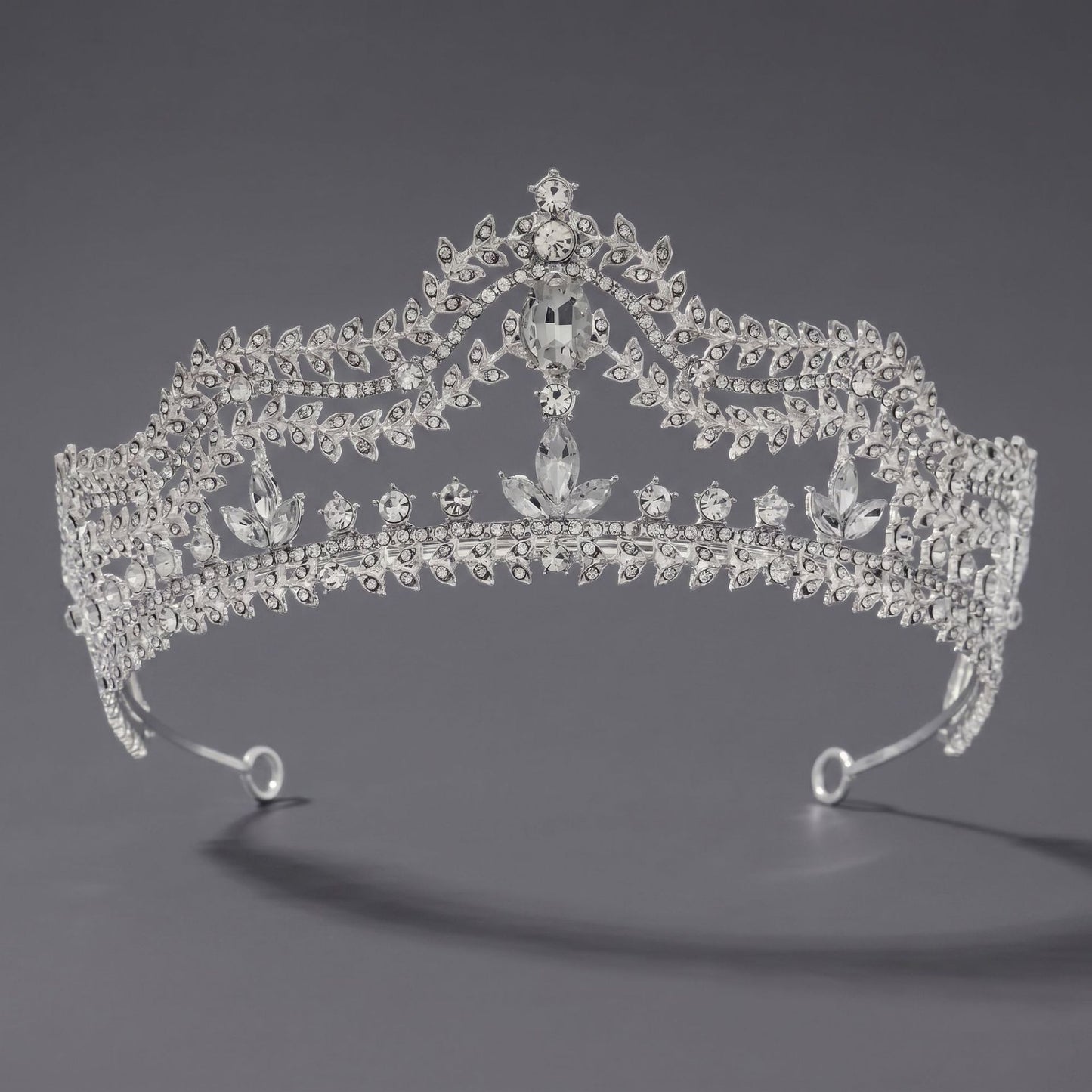 Luxury Rhinestone Princess Crown Headpiece for Birthdays and Weddings