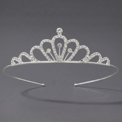 Luxury Rhinestone Princess Crown Headpiece for Birthdays and Weddings