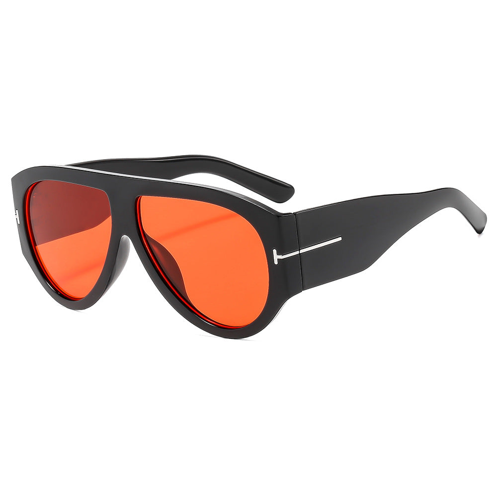 Fashionable Oversized T-Shaped Unisex UV400 Sunglasses