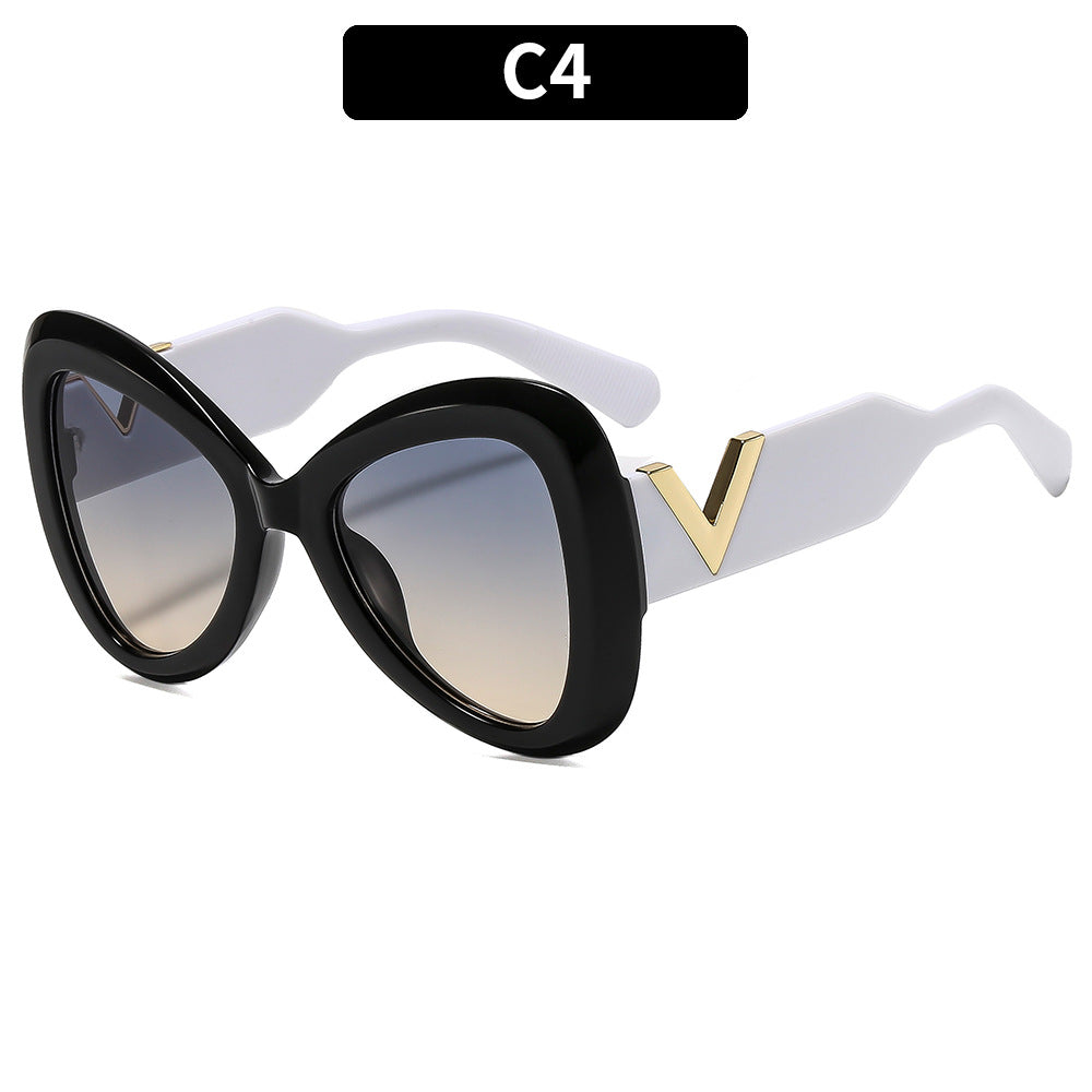 Butterfly Frame Sunglasses Trendy UV400 Protection Shades