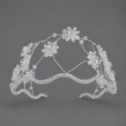 Handcrafted Crystal Beaded Headband Elegant Hair Accessory