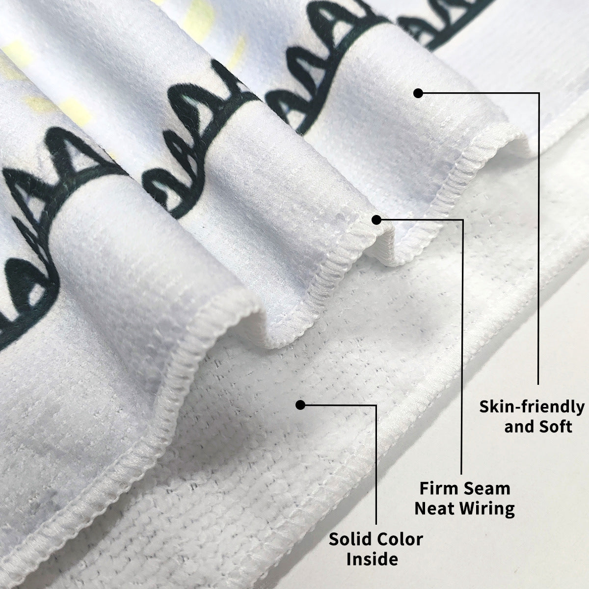 Printed Microfiber Beach Towel Absorbent Bath Towel