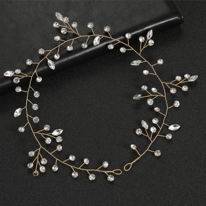 Handmade Glass Crystal Headband Bridal Wedding Hairpiece