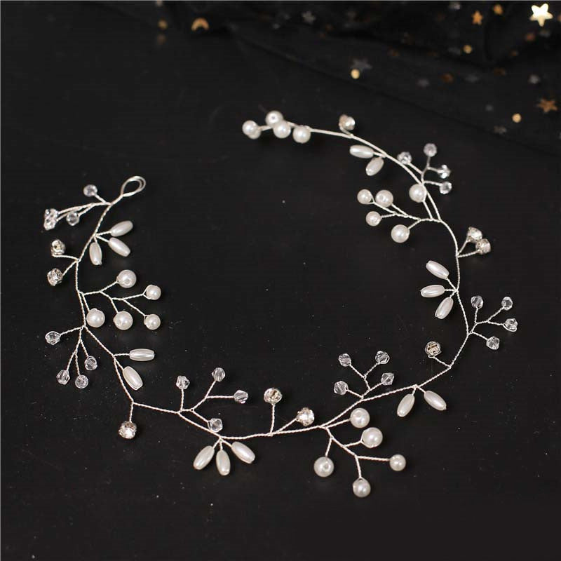 Handmade Pearl Headband Wedding Hairpiece
