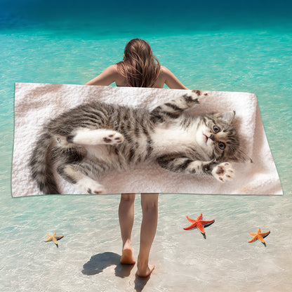 Customized Microfiber Beach Towel with Digital Print