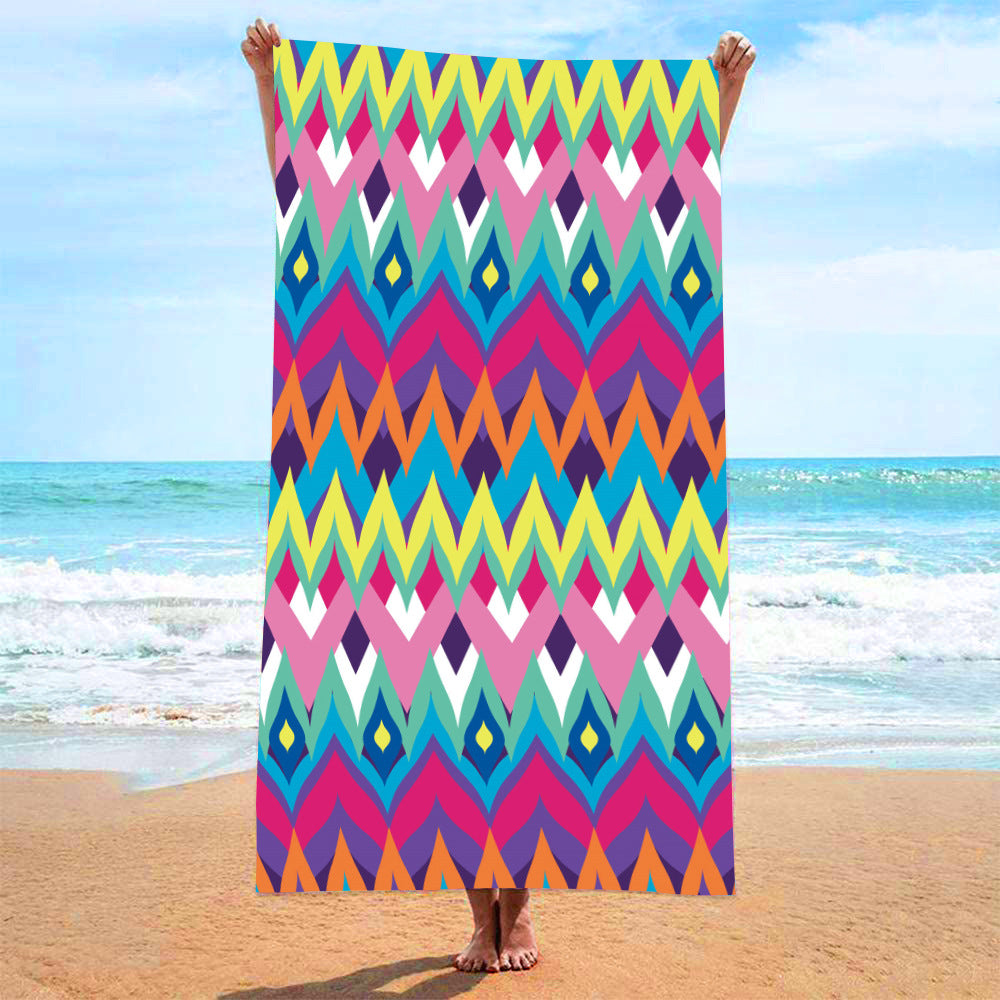 Printed Quick-Dry Microfiber Beach & Bath Towel