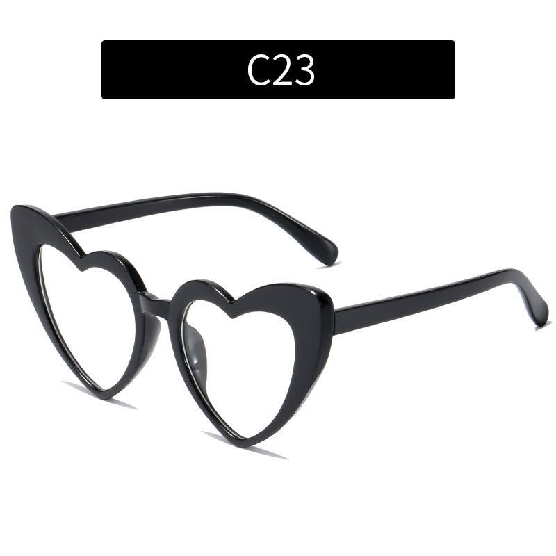Trendy Heart-Shaped Sunglasses Colorful UV400 Beach Accessories
