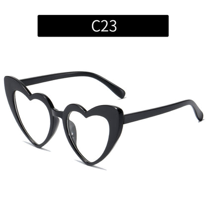 Trendy Heart-Shaped Sunglasses Colorful UV400 Beach Accessories