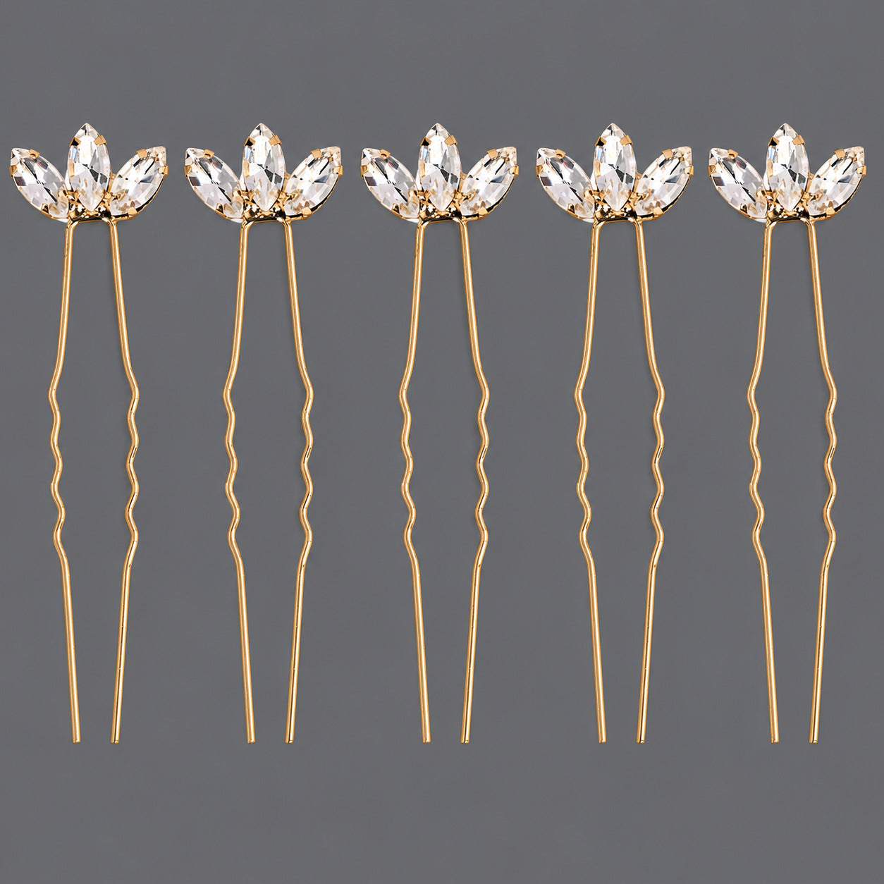 Handcrafted Pearl Hairpins With Rhinestones For Weddings