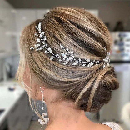 Rhinestone Headband Handmade Bridal Wedding Hair Accessories