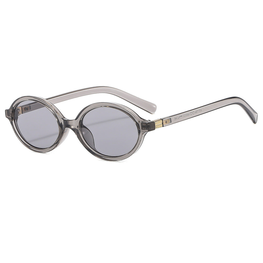 Vintage Oval Sunglasses Stylish UV Protection Eyewear