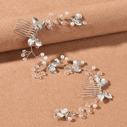 Handmade Gold Twist Comb New Bride Hair Accessory