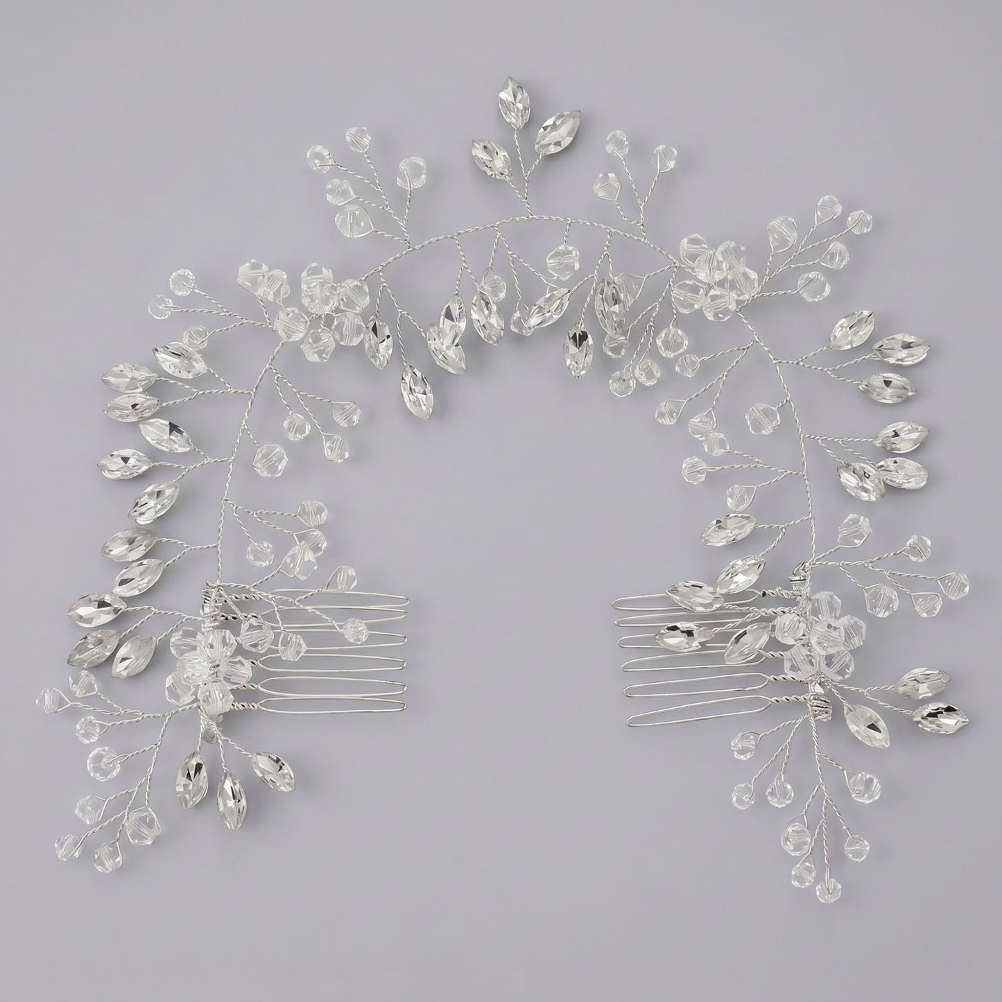 Exquisite Pearl and Crystal Flower Headpiece for Bridal Photoshoots