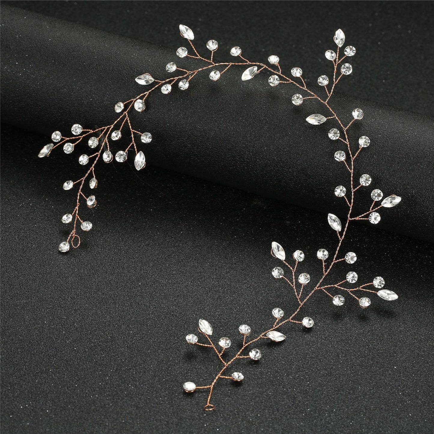 Handmade Glass Crystal Headband Bridal Wedding Hairpiece