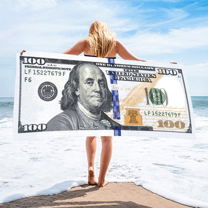 Ultra-Fine Microfiber Beach Towel Quick-Dry Bath Towel