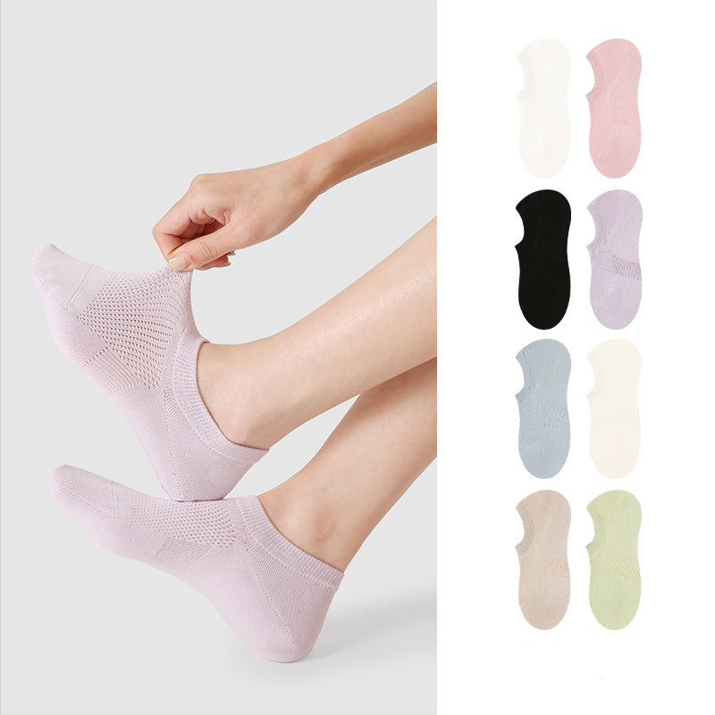 Socks Renaissance Style Mesh Cotton Antibacterial No Show