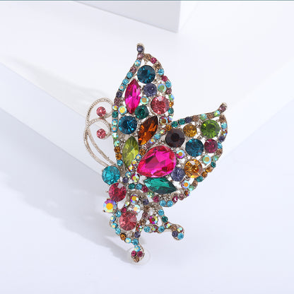 Luxury Rhinestone Butterfly Brooch Cute Fashion Accessory