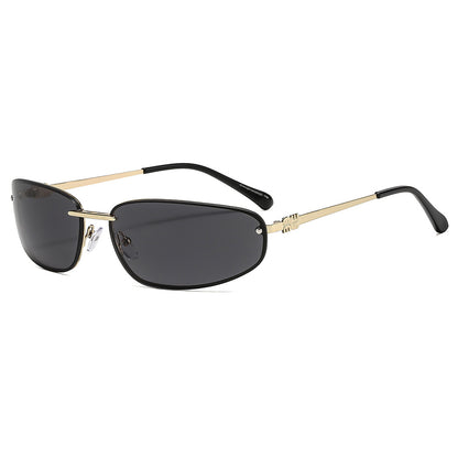 Trendy Y2K Retro Sunglasses with Metal Frame