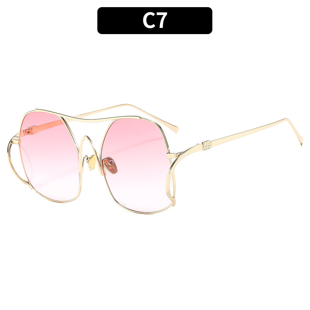 Trendy Fashion Metal Frame Sunglasses for Men and Women