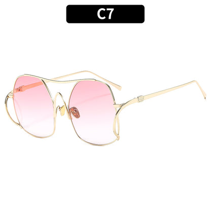 Trendy Fashion Metal Frame Sunglasses for Men and Women