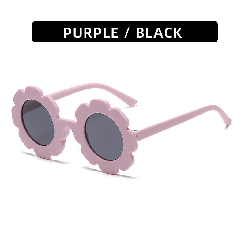 Trendy Kids' Sunglasses Cute Sunflower Design UV400 Protection