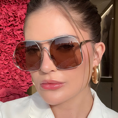 Trendy Fashion Metal Frame Sunglasses for Men and Women