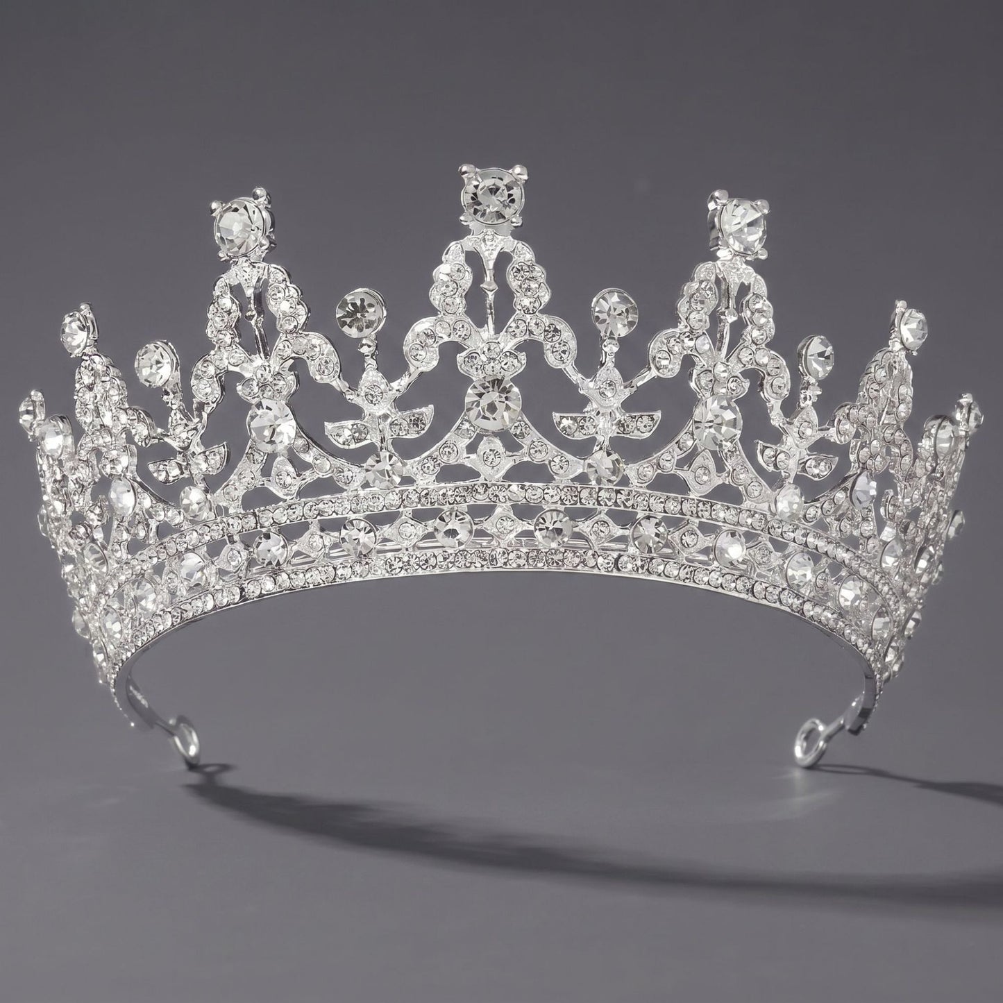 Luxury Rhinestone Princess Crown Headpiece for Birthdays and Weddings