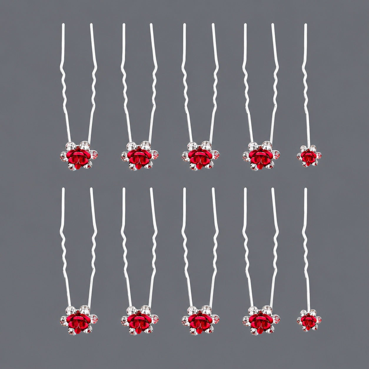 Handcrafted Pearl Hairpins With Rhinestones For Weddings