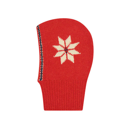 Christmas Snowflake Wool Knit Balaclava Hat for Women