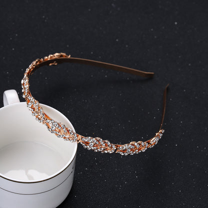 Trendy Rhinestone Crown Headband Fashion Bridal Accessory