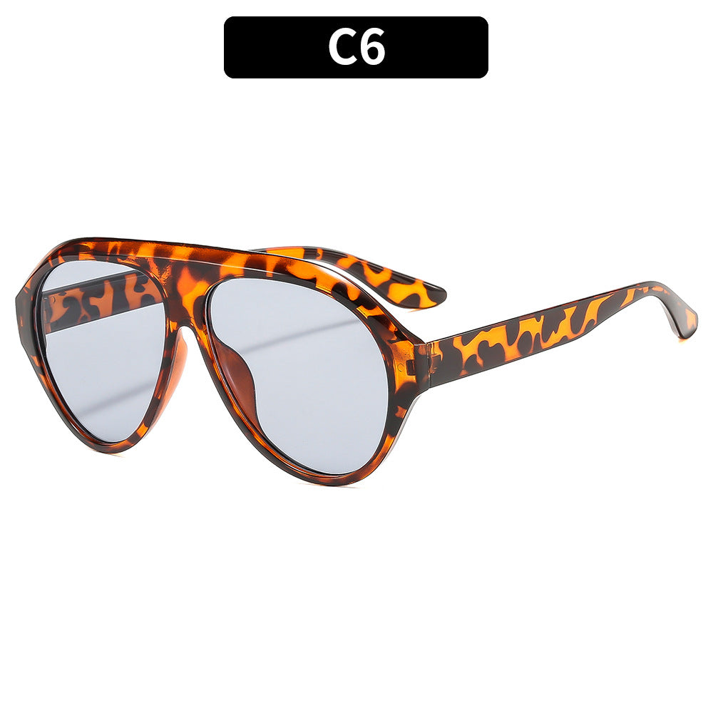 Retro Oversized Pilot Sunglasses Stylish UV400 Protection
