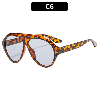 Retro Oversized Pilot Sunglasses Stylish UV400 Protection