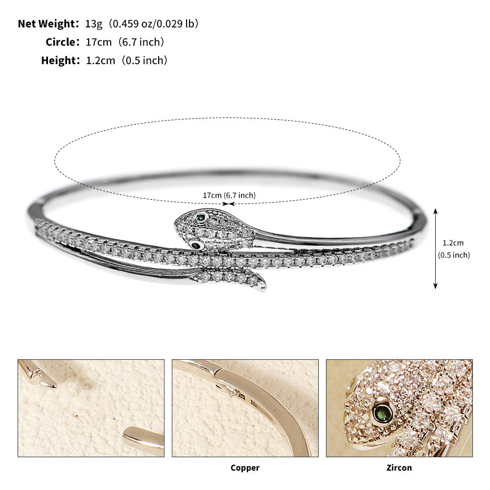 Crystal Studded Open Cuff Bracelet Elegant Jewelry for Weddings and Parties