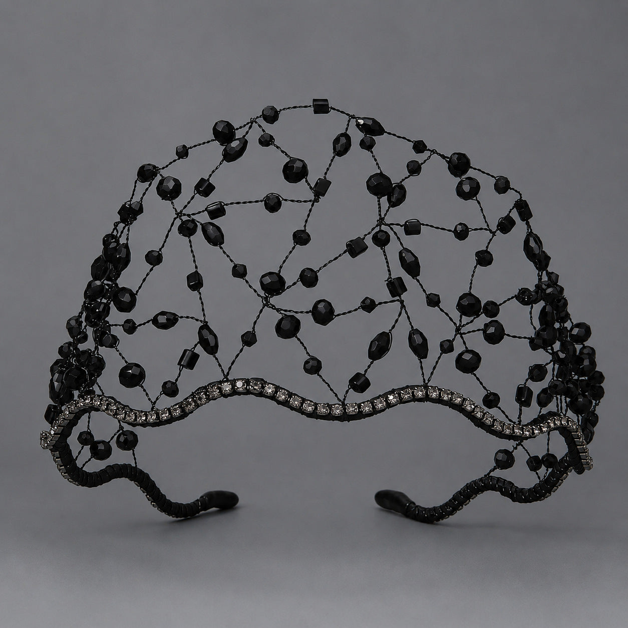 Vintage Handmade Beaded Headband for Women - Elegant Bridal Accessory