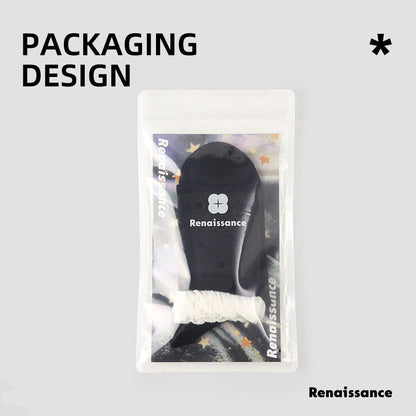 Renaissance Retro Mesh Mid Calf Socks Breathable Cotton