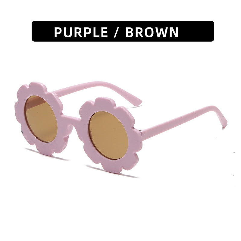 Trendy Kids' Sunglasses Cute Sunflower Design UV400 Protection