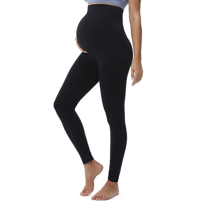 High-Waisted Maternity Yoga Pants with Supportive Design