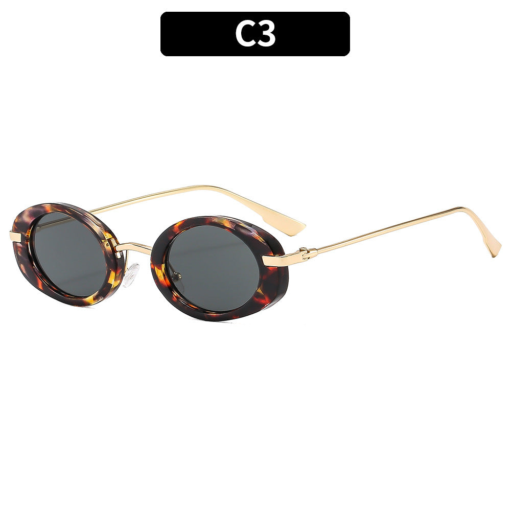 Oval Retro Sunglasses Trendy Women’s UV400 Unisex Eyewear